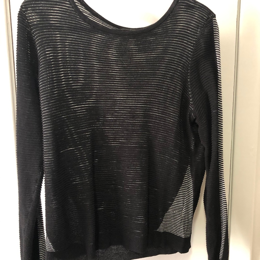 Black and white sweater